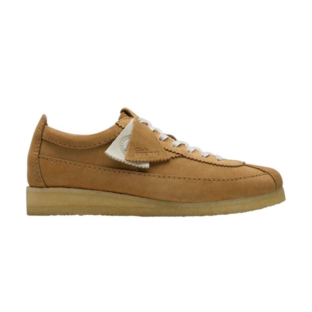 Clarks Originals Mens Wallabe Tor Suede Boat Shoes / Brown